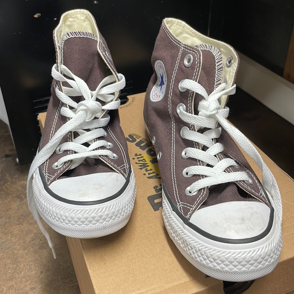 Brown Converse High Tops